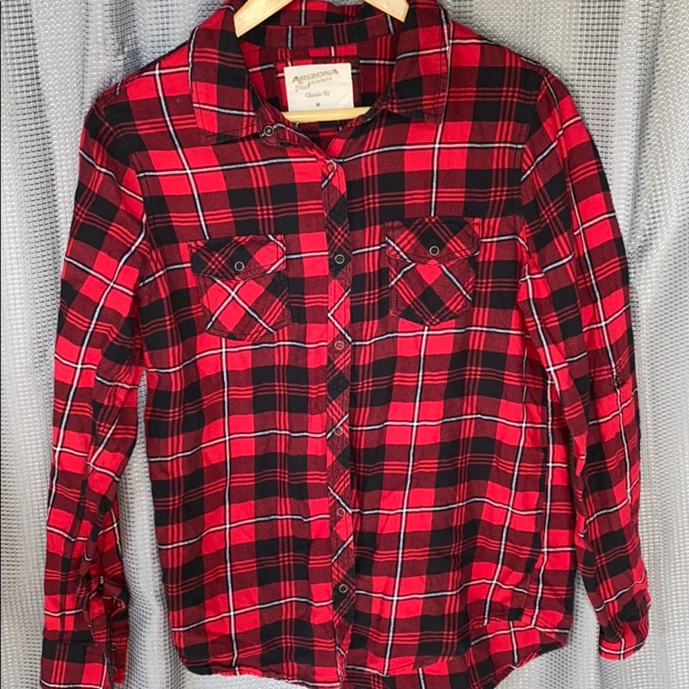 Arizona plaid button up flannel